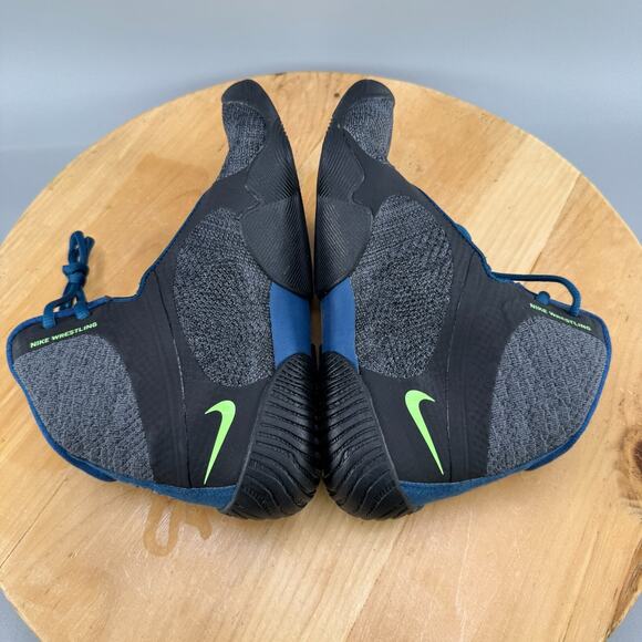Nike Tawa Wrestling Shoes Mens Size 9 Anthracite Valerian Blue‎ Volt main image 7